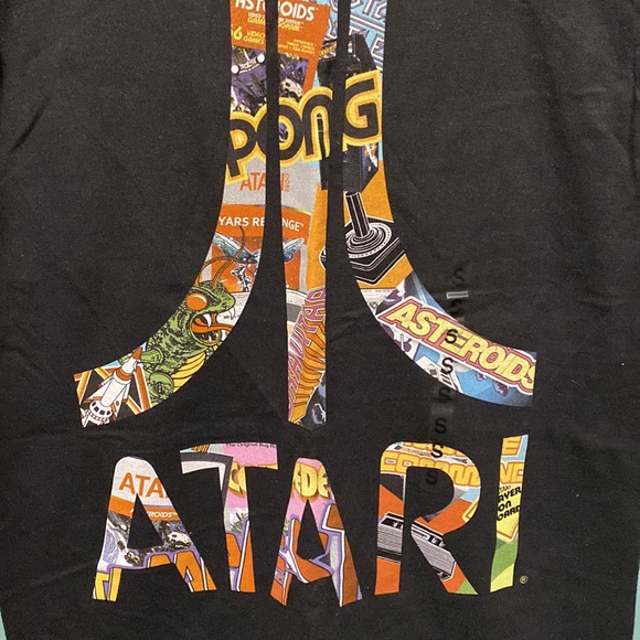 NWT Men’s Atari Ripple Junction Small Black Tee - Picture 2 of 5